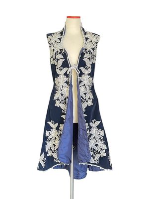 Luxury Vintage Velvet Long Vest