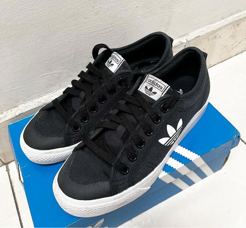 Adidas nizza trefoil core black, foto 4
