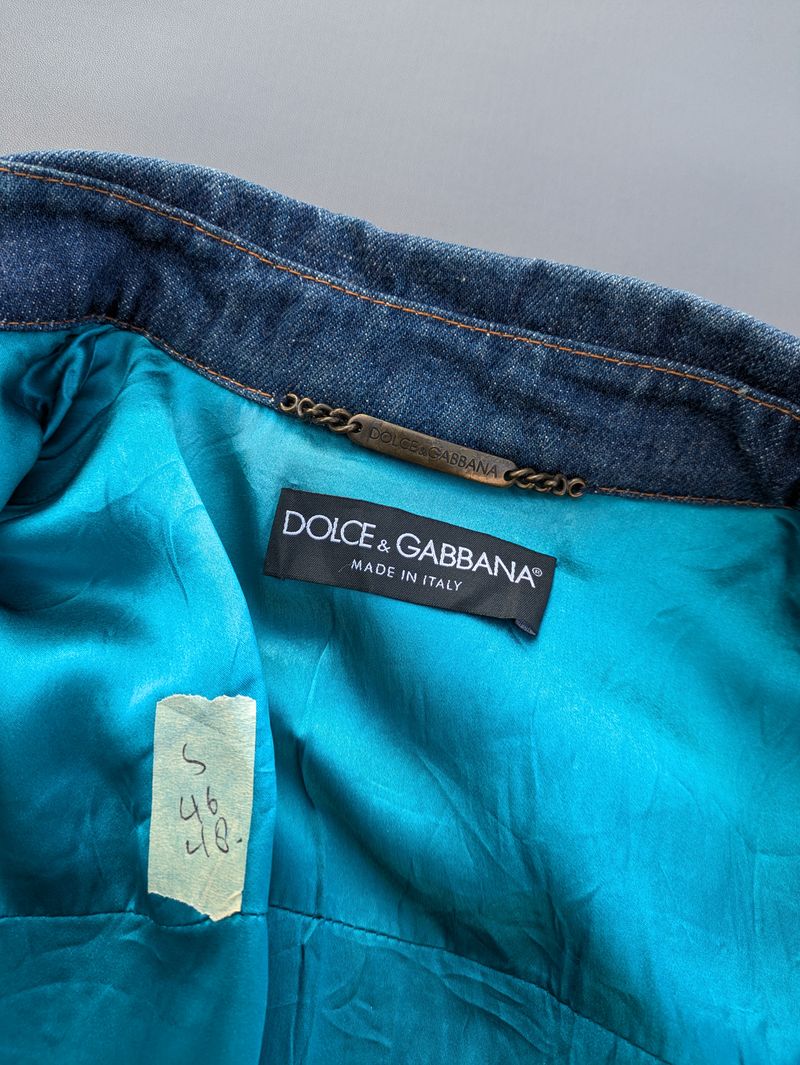DOLCE & GABBANA SPRING SUMMER PATCHWORK DENIM JACKET CROPTOP, foto 7