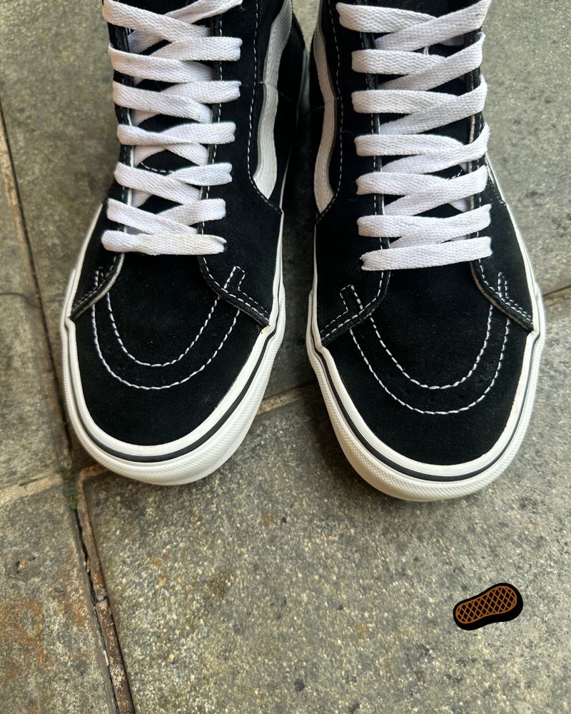 VANS SK8HI BLACK WHITE, foto 3