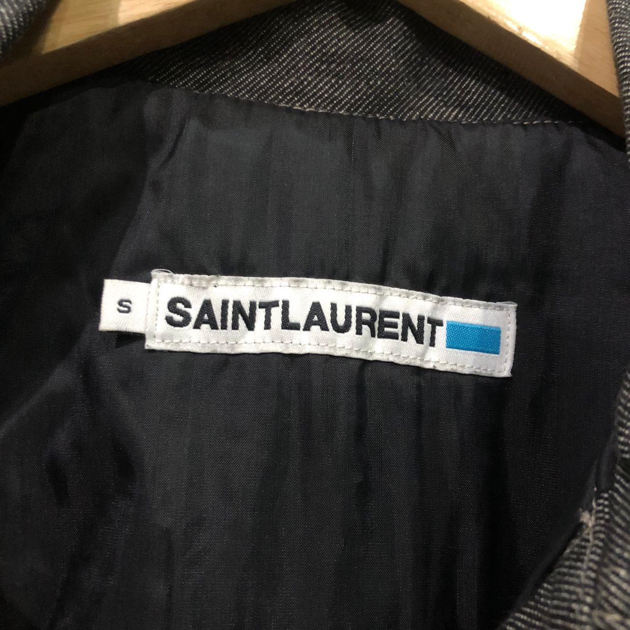 Yves Saint Laurent YSL Denim jacket Pria gray, foto 5