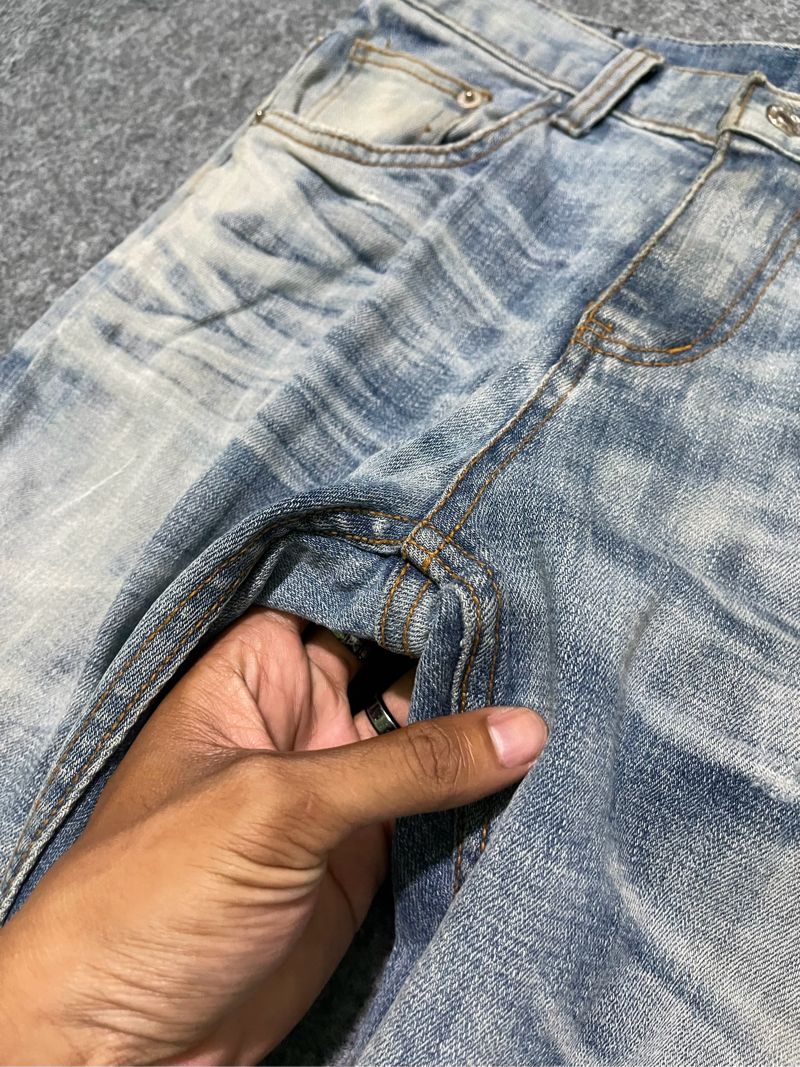 Celana jeans fading old army second, foto 2