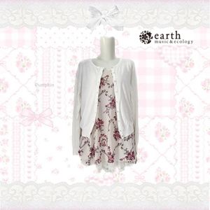 One Set Cardigan + Floral Tank