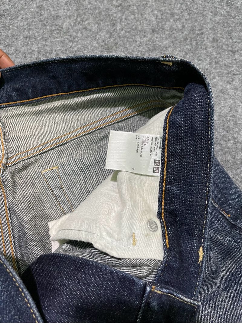 Celana jeans uniqlo fading second, foto 4
