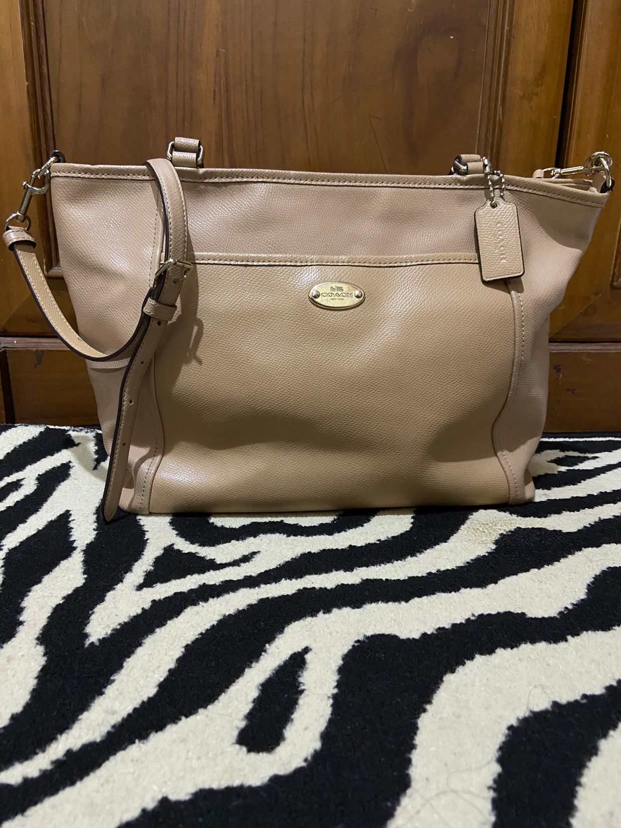 Coach Vintage Tote bag Wanita tan