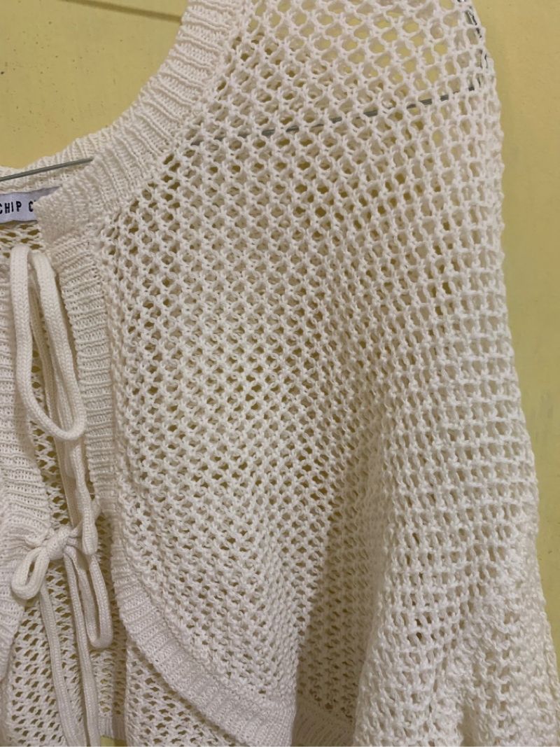 Crop jaring tali depan, foto 3