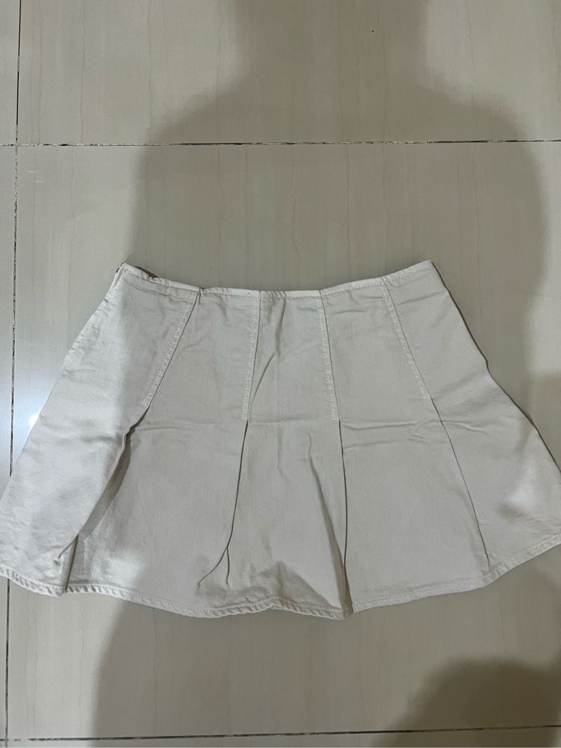 zara pleated cream skirt, foto 2