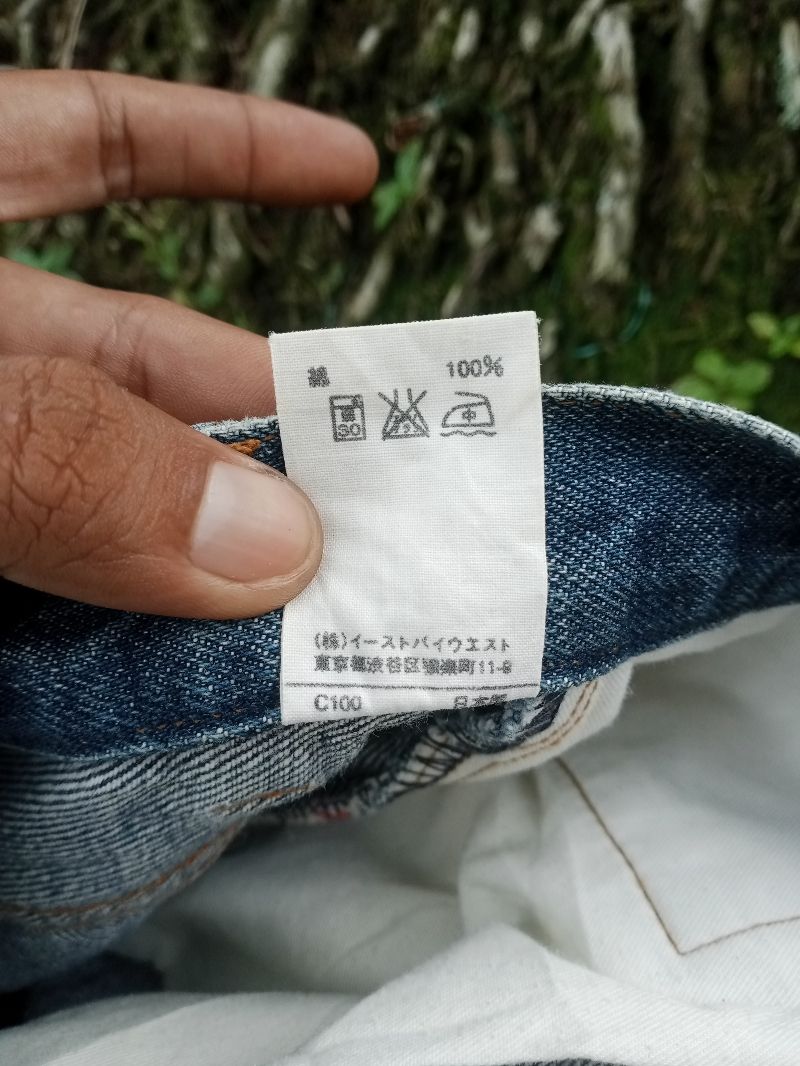 Apc selvedge destroyed denim jeans blue, foto 7