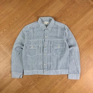 Global Work Japan Hickory Stripe Trucker Jacket