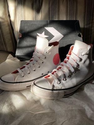 Converse Chuck Taylor All Star Hi White Pink Salt