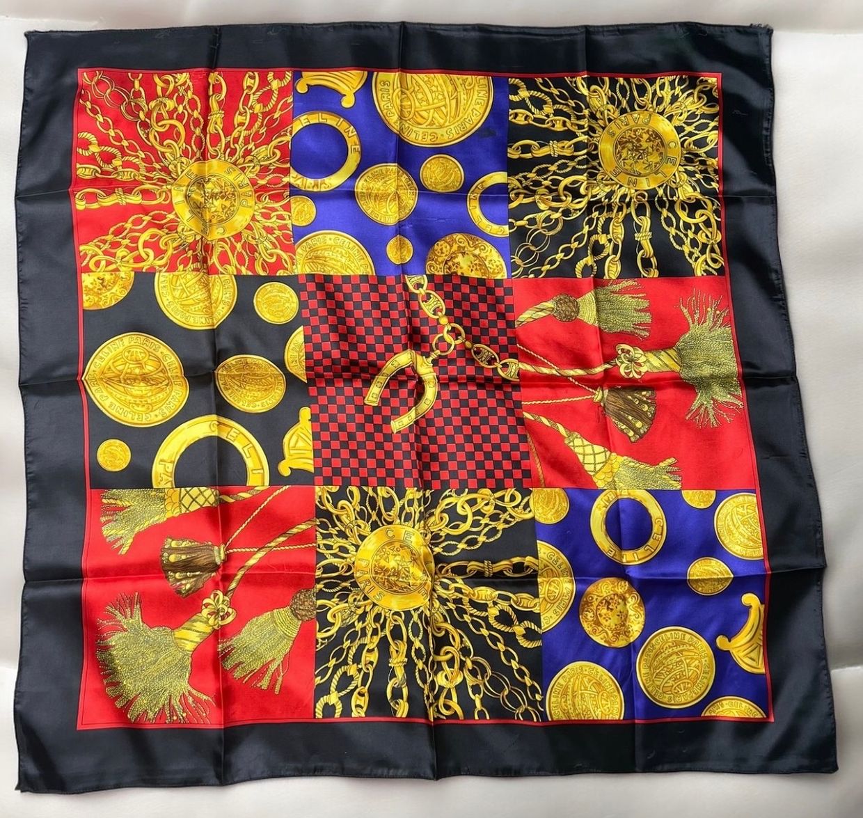 CELINE Luxury Scarf Wanita multicolor, foto 2