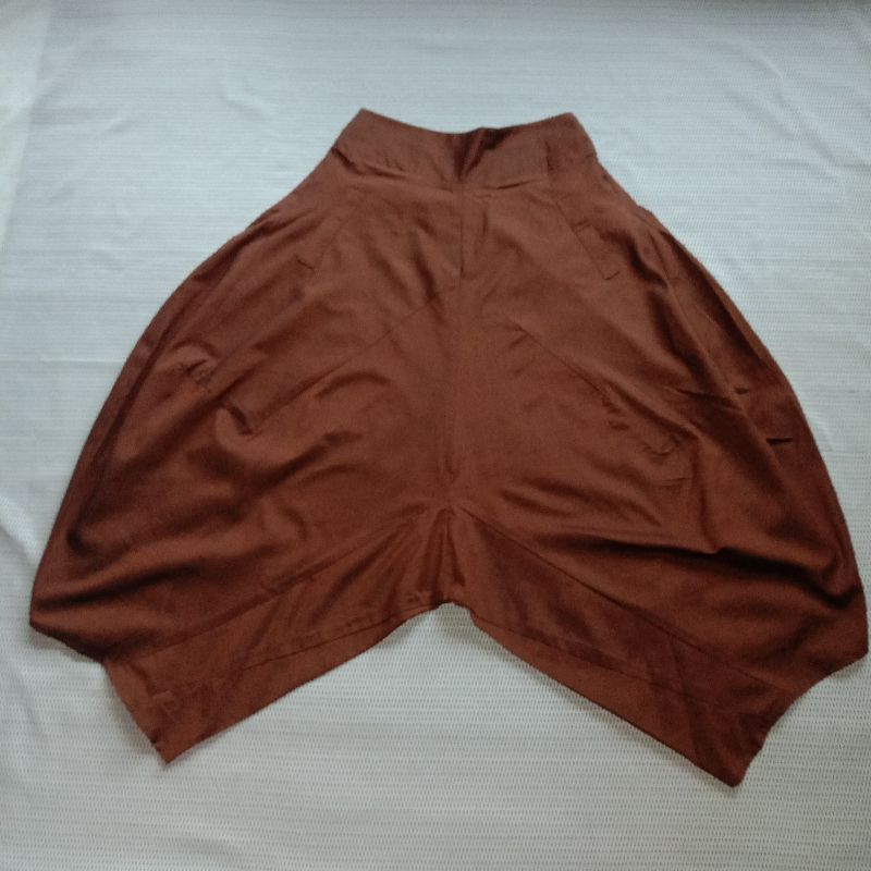 Ballon shimmer pants brown wanita, foto 5