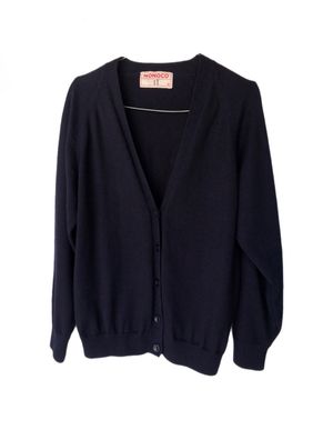 Navy cardigan wanita