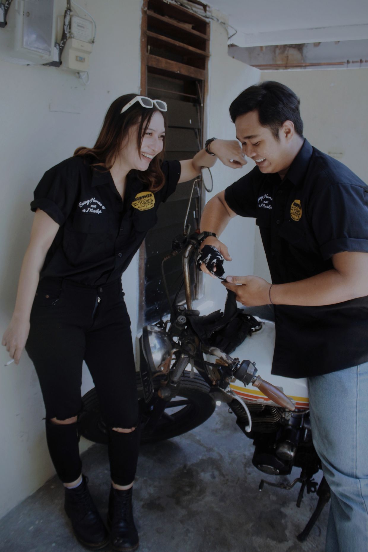 Casual shirt Pria black, foto 5