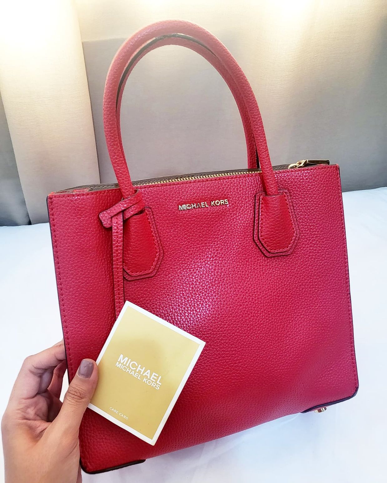 Michael Kors Luxury Handbag Wanita red