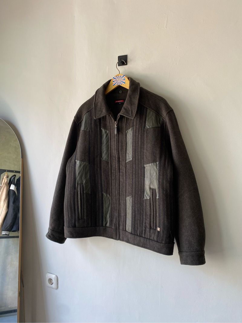 Greenjoy Classic Pattern Green/Grey Wool Work Jacket, foto 7