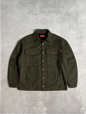 MAGASIN Army Green Big Pocket Wool Over Shirt Field US