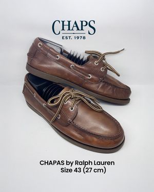 CHAPS by Polo RL Boat Loafers Made from Pakistan Leather