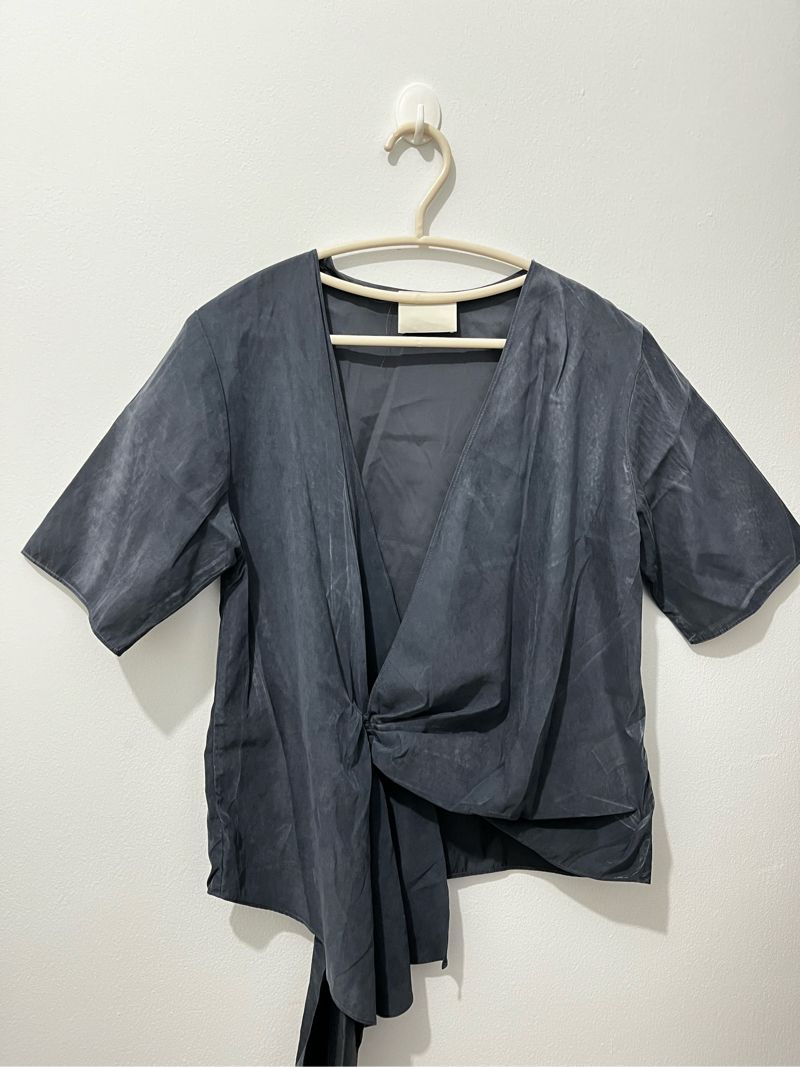 Shop at velvet wrap blouse, foto 2