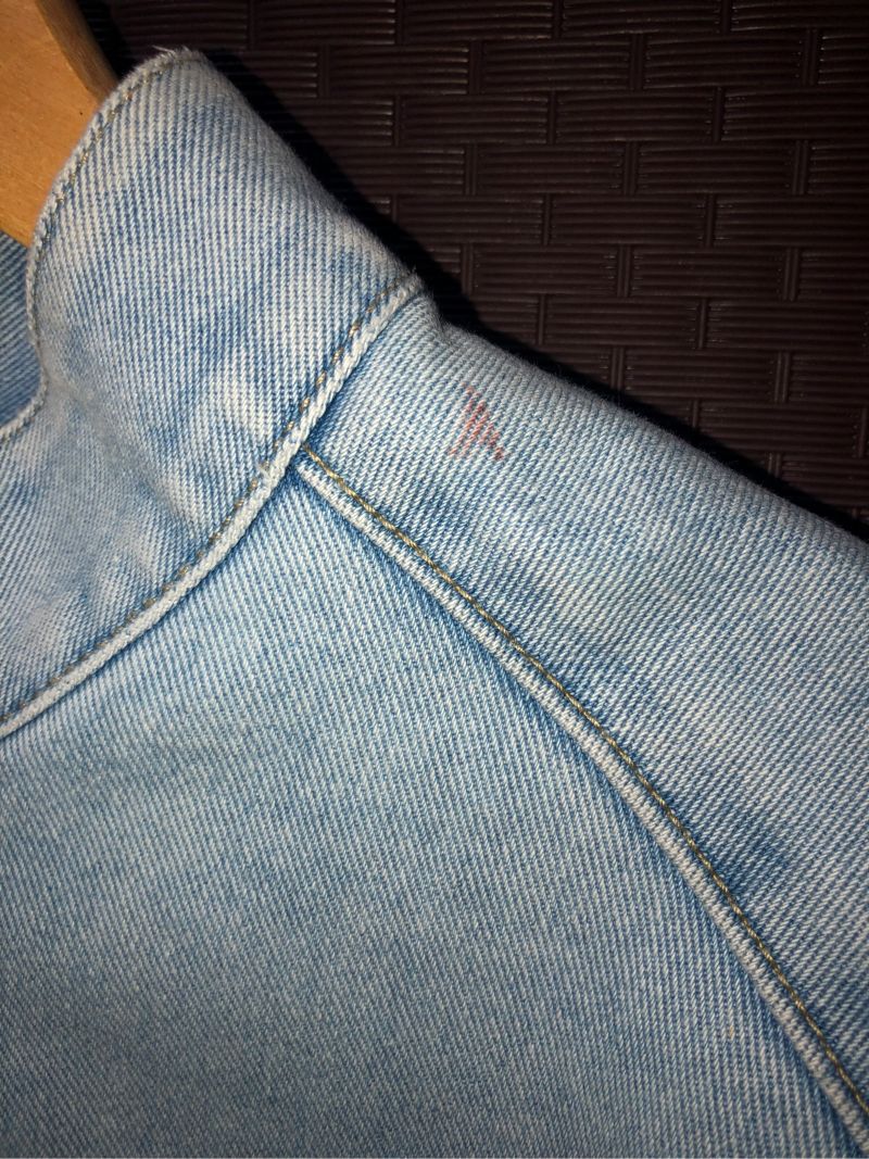 Colorbox Cropped Racing Denim Jacket Jeans Jacket |, foto 4