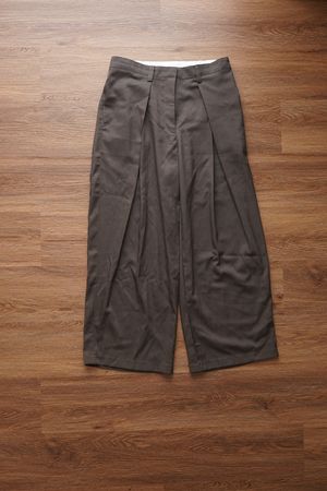 [PRELOVED] Dizayn Pleated Trousers Brown/Grey
