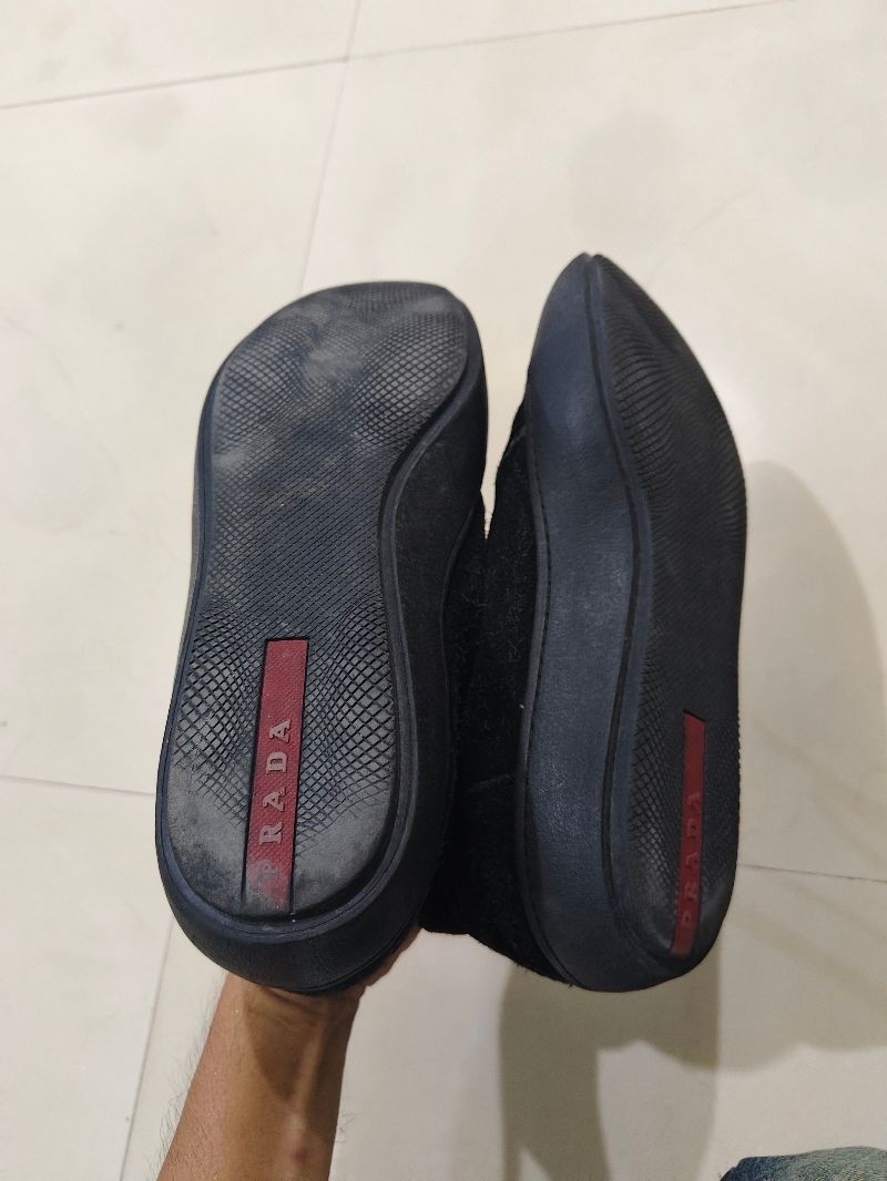 sepatu kulit suede PRADA size 42, foto 5