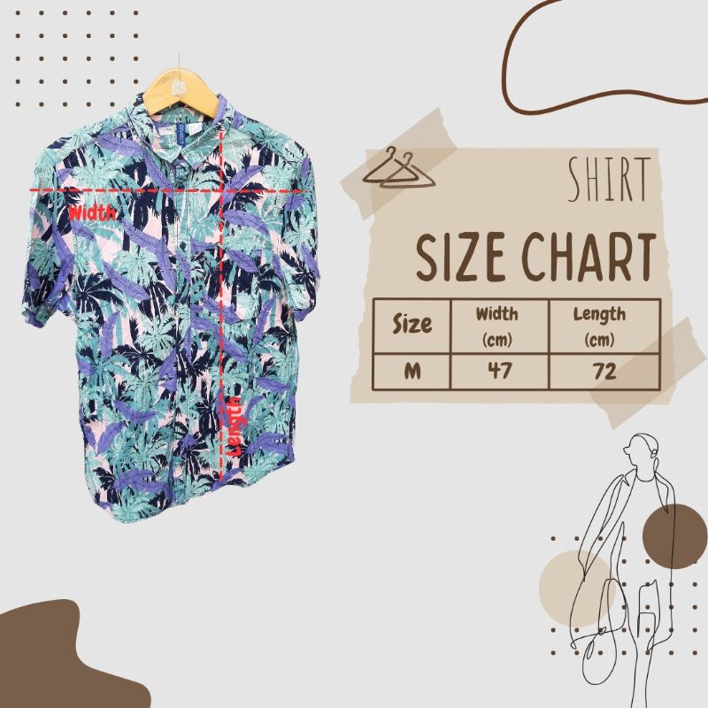 Kemeja Pantai/Beach Shirt by Divided H&M, foto 2