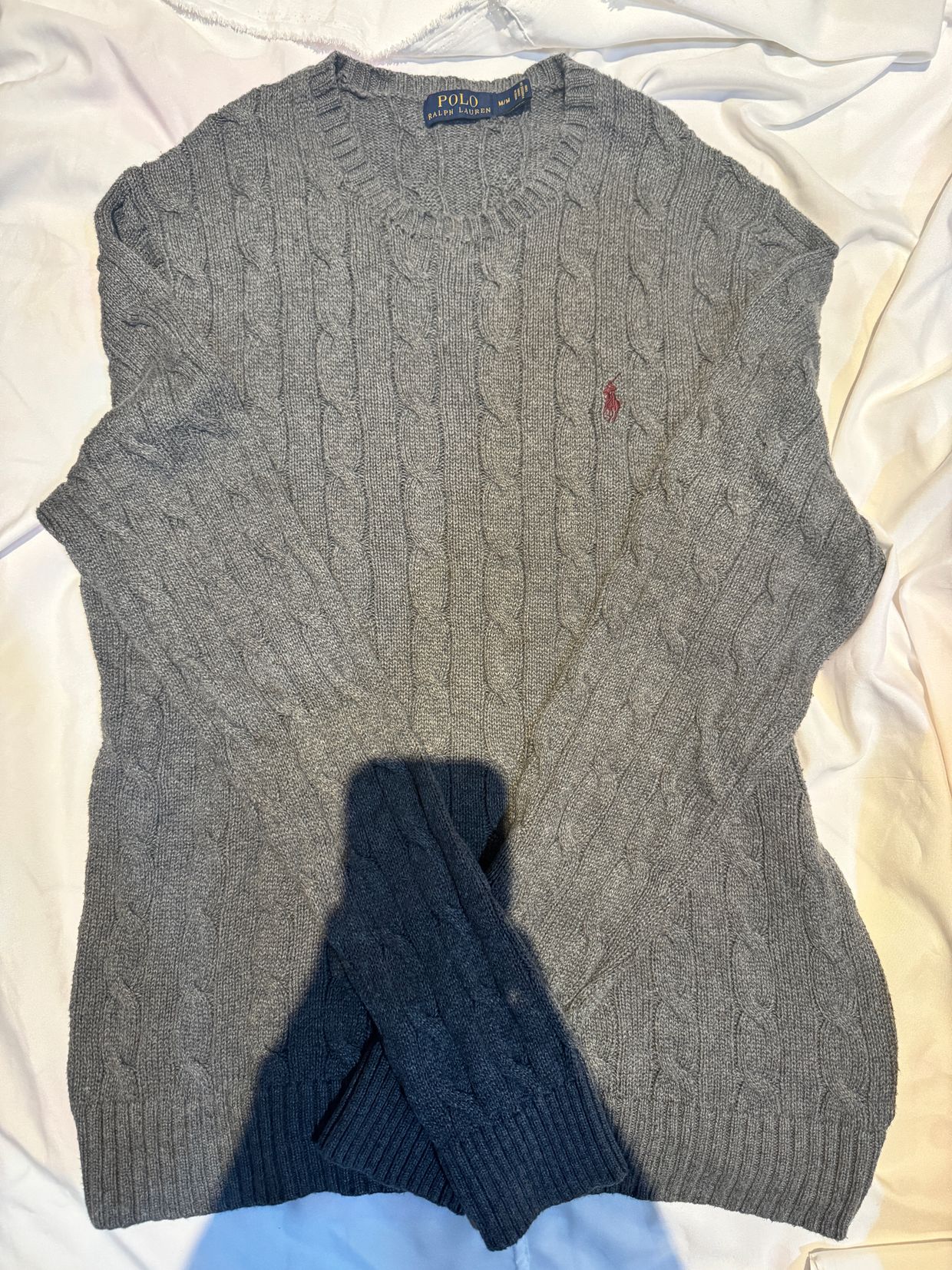Polo Ralph Lauren Luxury Minimalist Sweater Wanita gray