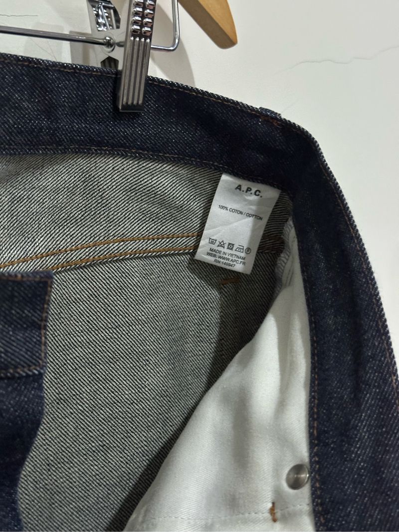 Apc selvedge indigo denim jeans, foto 10