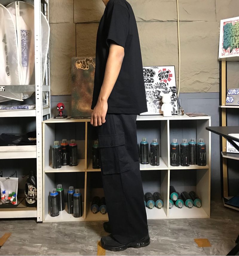 CARGO PANTS BAGGY BLACK - KUTIR, foto 2