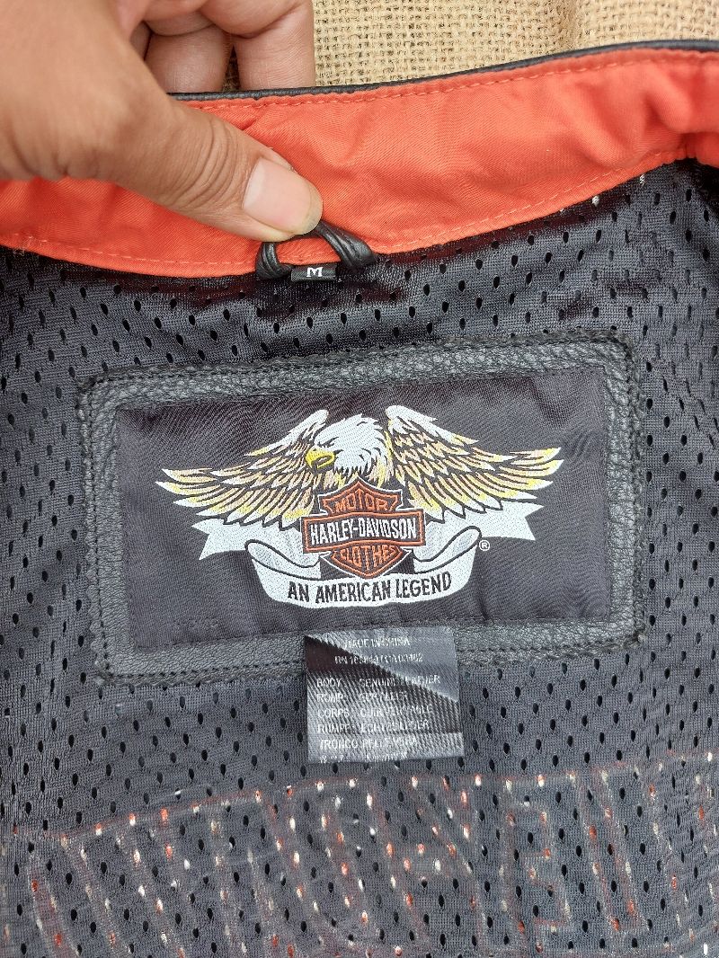 Harley Davidson Jaket Kulit Biker  Touring Leather Jacket, foto 7
