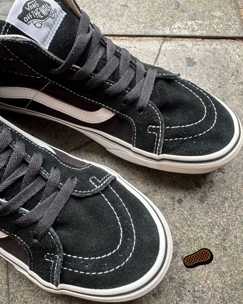 VANS SK8MID BLACK WHITE, foto 3