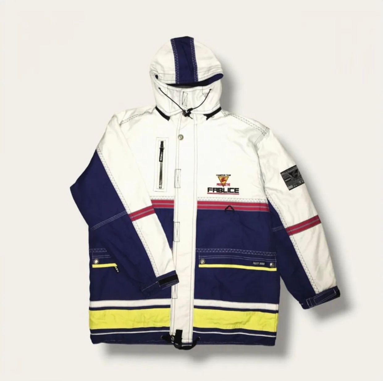 Gorpcore Sportswear Parka Pria multicolor white
