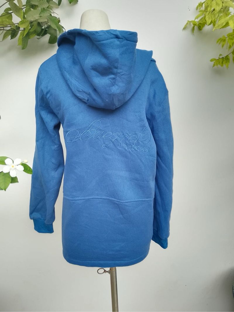 Hoodie jacket blue unisex, foto 3