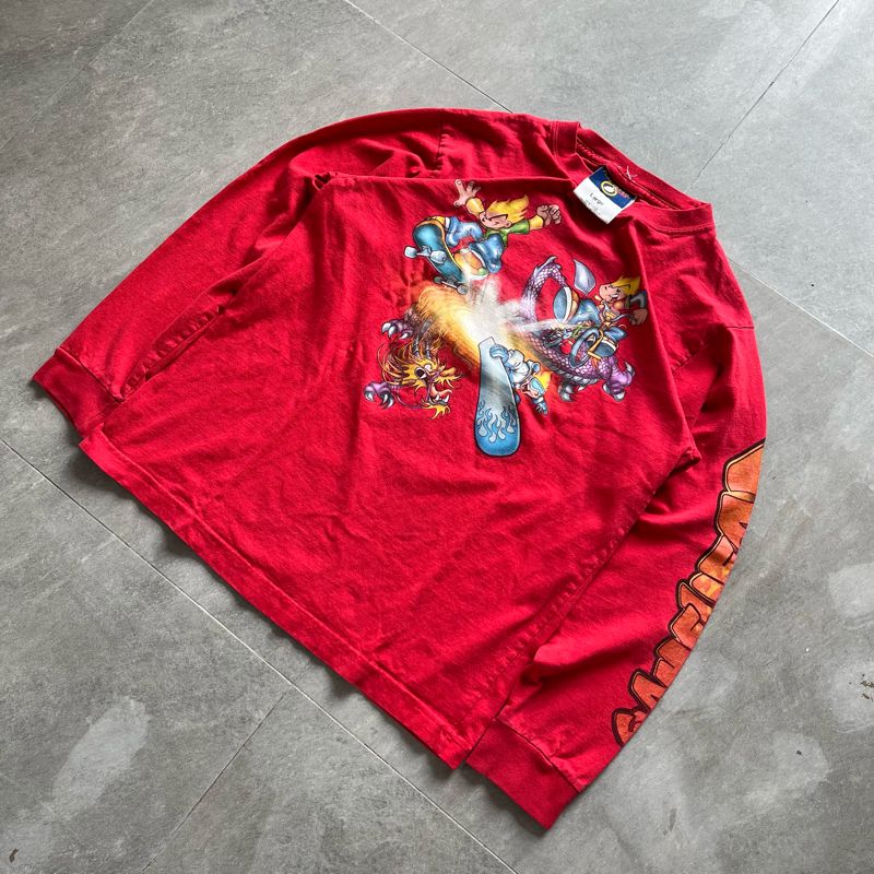 Y2K FLAME HEAD LONG SLEEVE, foto 3