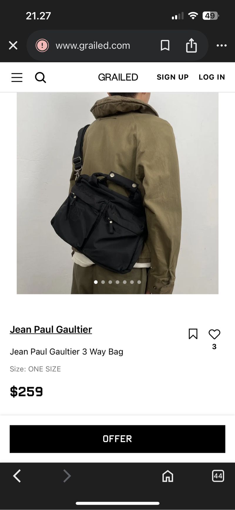 Jean Paul Gaultier 3way Bag, foto 10