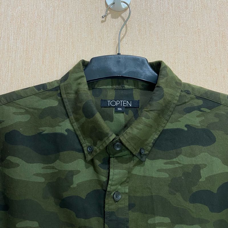 Kemeja TOPTEN Camo | Size L, foto 3