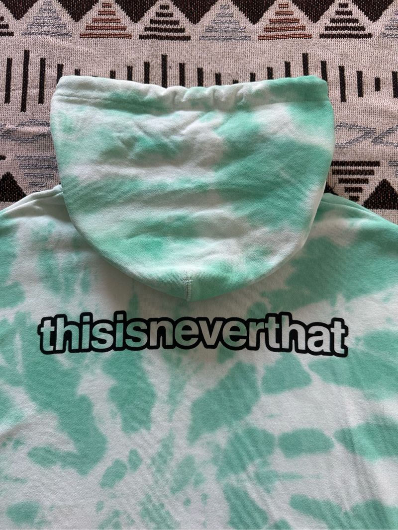 THISISNEVERTHAT Tie Dye Hoodie - Mint, foto 8