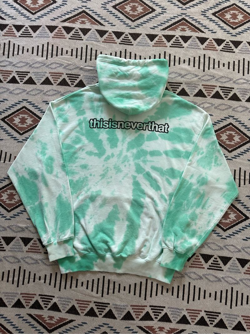 THISISNEVERTHAT Tie Dye Hoodie - Mint, foto 2