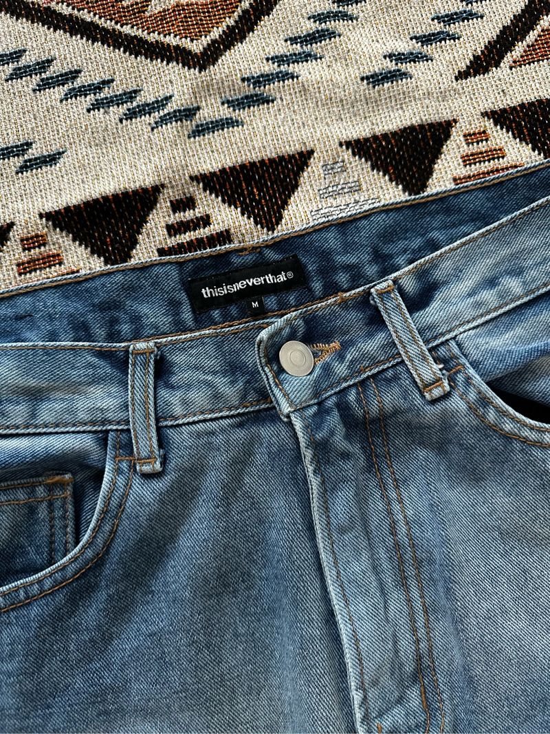 THISISNEVERTHAT T-Logo Jeans -   Blue, foto 9