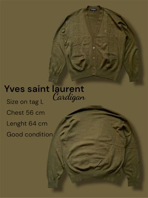 Yves saint laurent knit cardigan