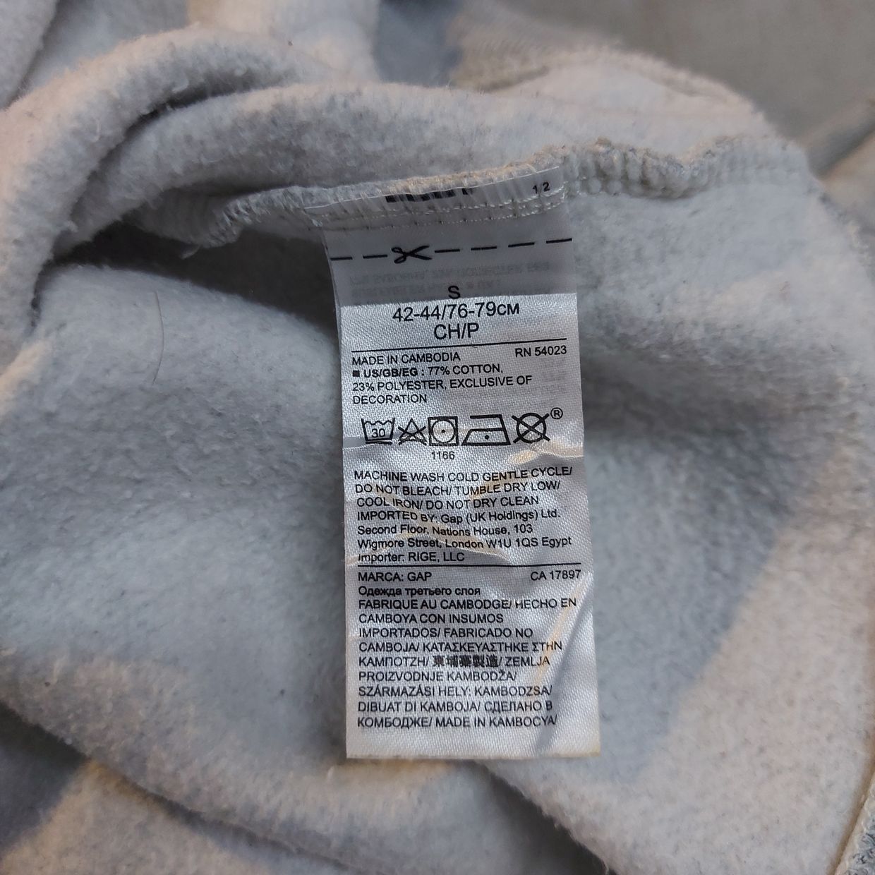 ©️ GAP FLEECE PULL OVER HOODIE, foto 4