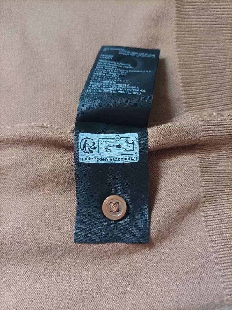 H&m fine-knit brown cardigan, foto 4