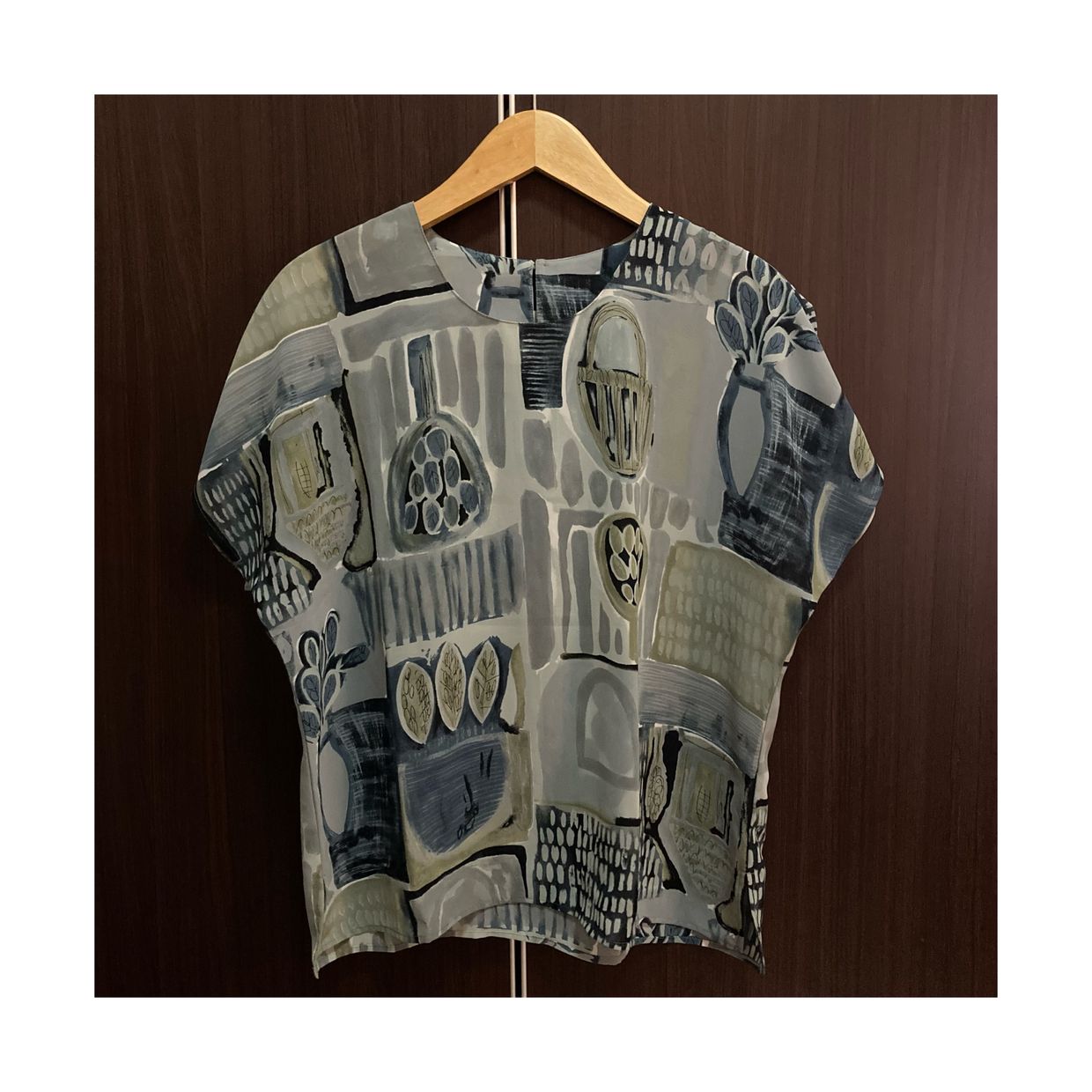 Vintage Blouse Wanita multicolor