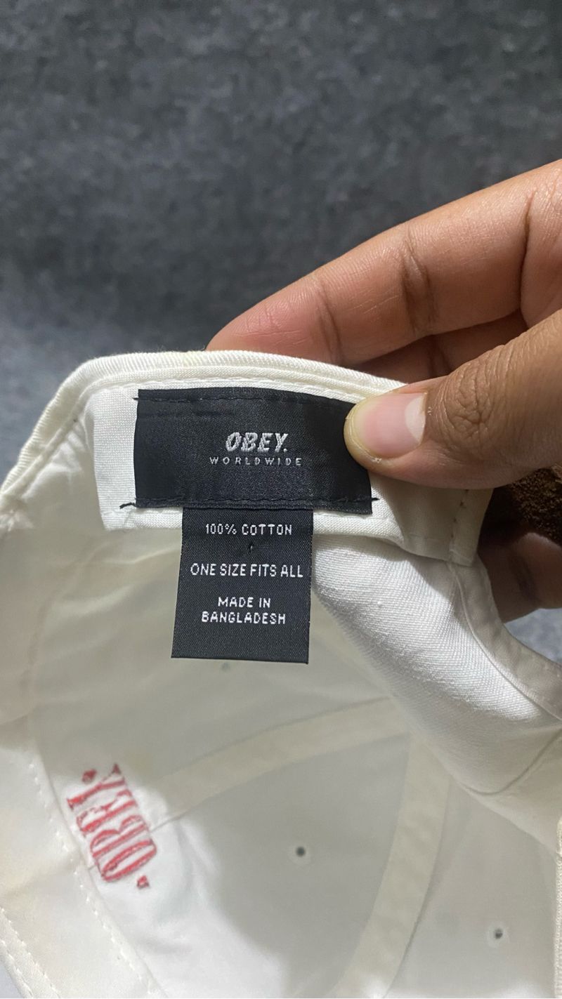 Topi Obey Basic Logo (Stelan Kulit), foto 4