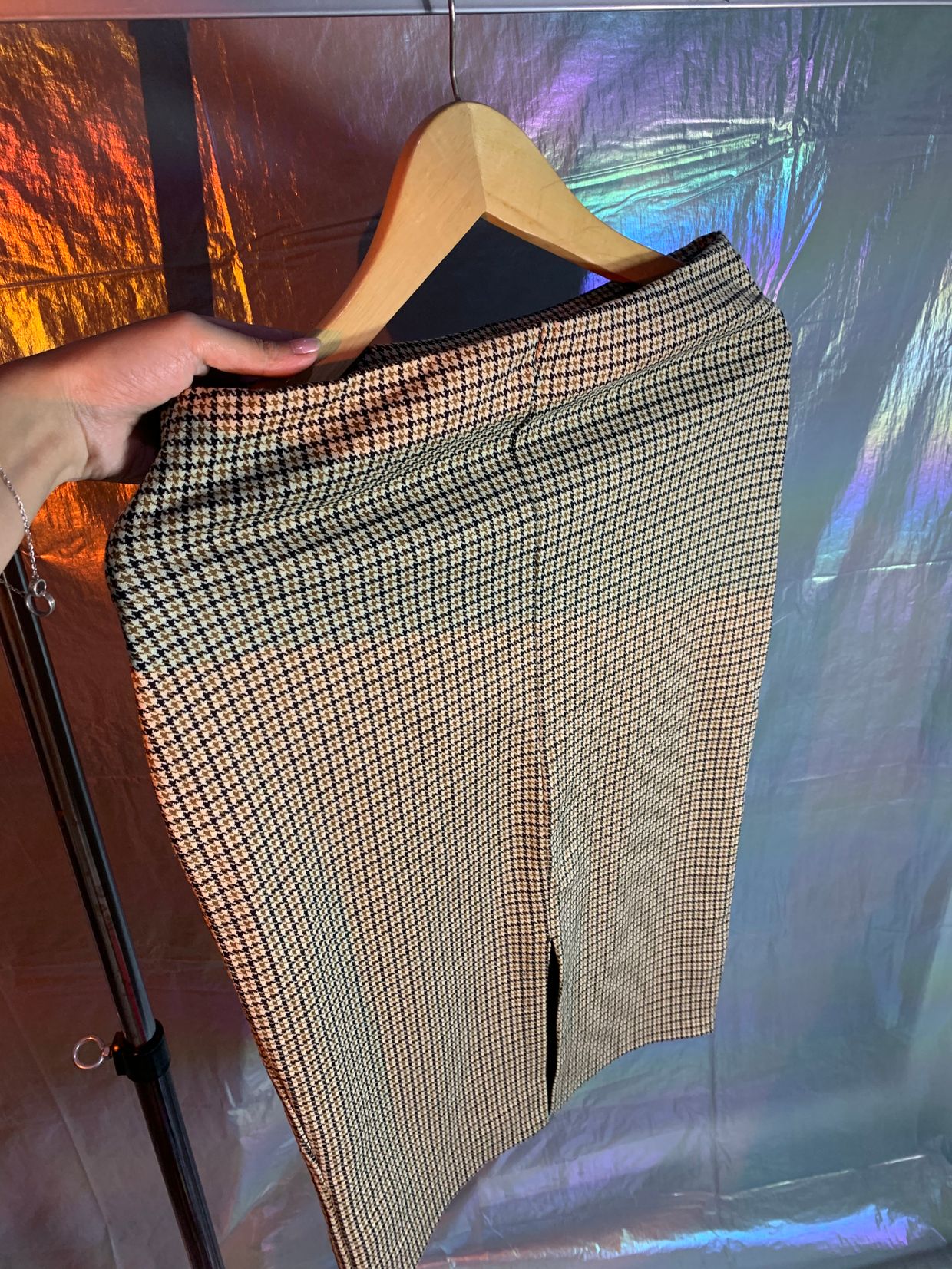 H&M Knit Plaid Skirt LP :, foto 2