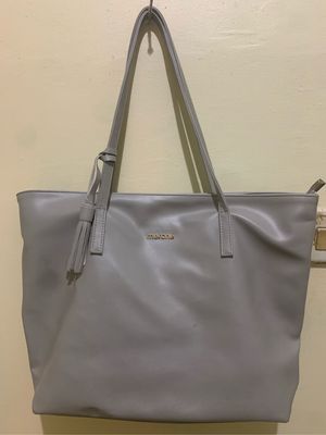 Totebag Merche Ashley Zipper ( Light Grey )