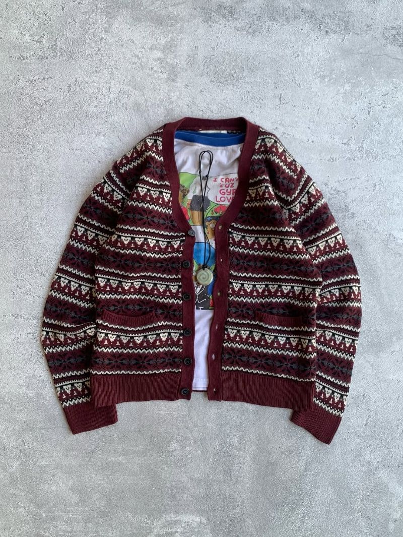 Cardigan vintage patterned by Confirm Preloved