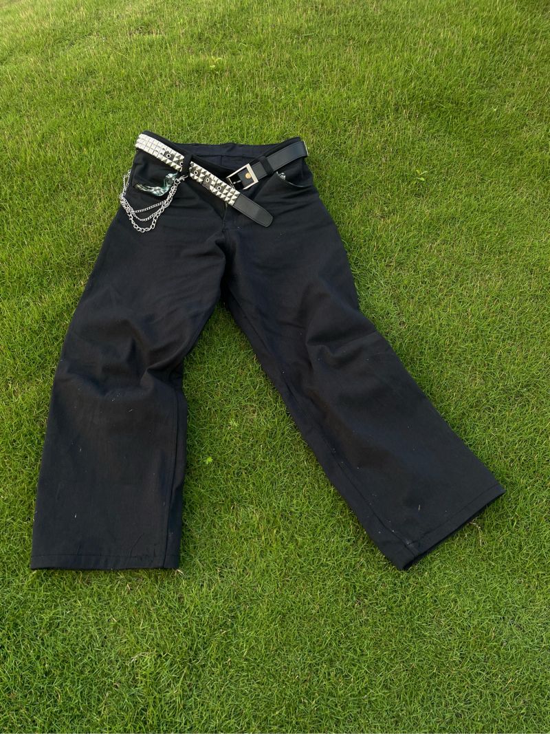 Baggy big pocket raw denim (handmade), foto 3