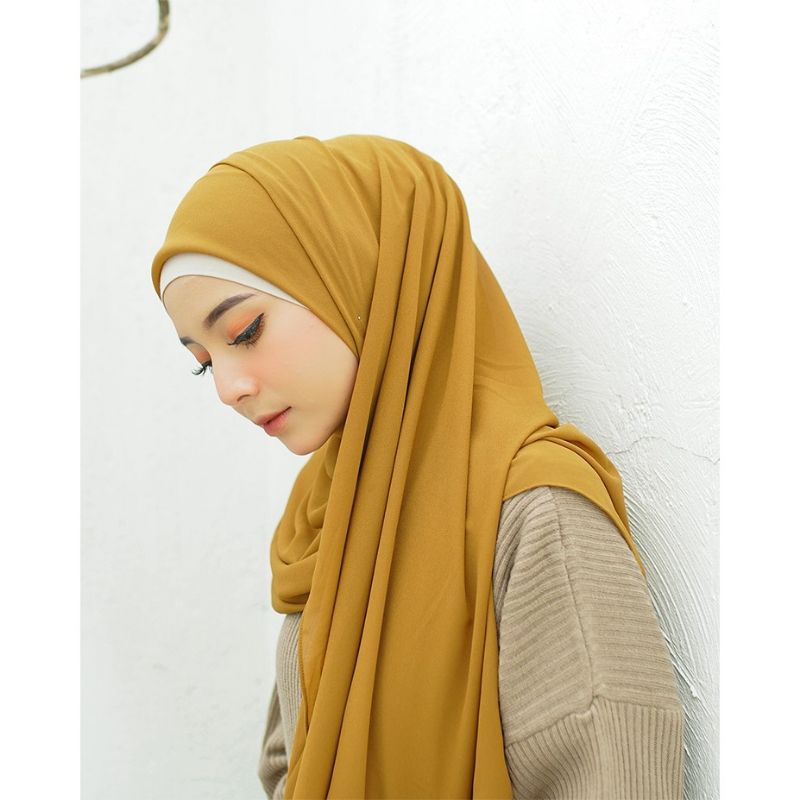 Pashmina square mustard, foto 3